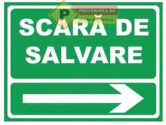 Indicator verde scara de salvare